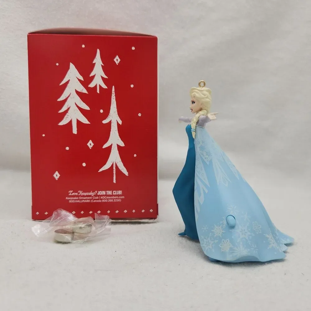 Ornament Hallmark Keepsake Frozen ELSA Let It Go Princess MAGIC Sound 2015 NEW
